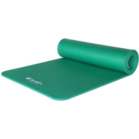 Tappetino da yoga ForzaFit con cinghia di trasporto - Spessore extra 10 mm - Verde