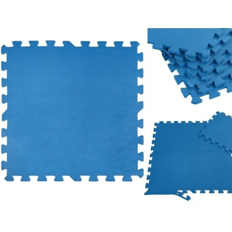 MAURY'S TAPPETINO EVA SOTTO PISCINA 9 PZ PIASTRELLE 50X50 CM SPESSE 3 MM MORBIDE ANTISCIVOLO