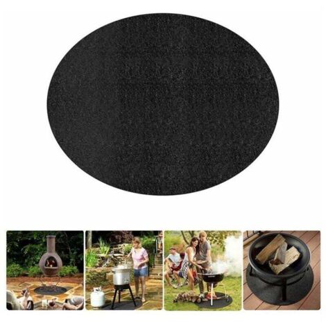 Tappetino ignifugo, tappetino per barbecue, tappetino antiscivolo per giardino pieghevole, resistente al calore, per barbecue, campeggio, feste, tappetino protettivo per griglia, 120 cm