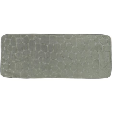 Tappetino in microfibra memory pebble 45x120 cm - kaki - Tendance