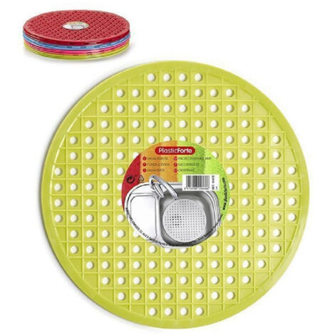Tappetino In Plastic Tondo Kitchen Rotondi Colorati 11875