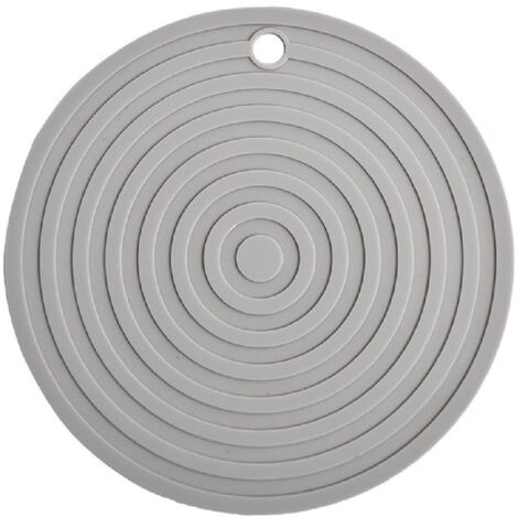 Tappetino in silicone ondulato rotondo, diametro 24 cm, antiscottatura e termoisolante