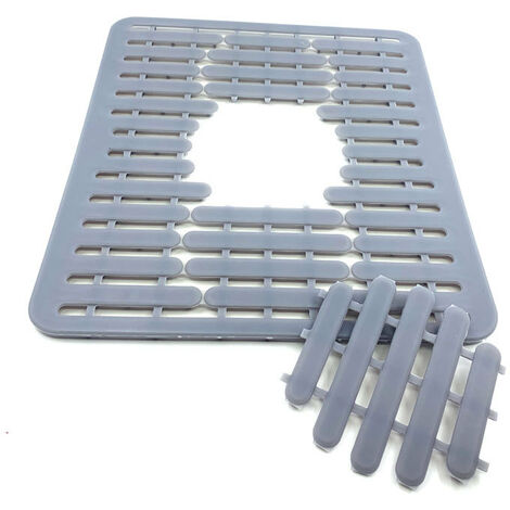 Tappetino per lavello in silicone, 66 x 35,6 cm, protezione per lavello da  cucina, tappetino per lavello in silicone, griglia per lavello inferiore  per lavello in acciaio inox (1) : : Fai da te