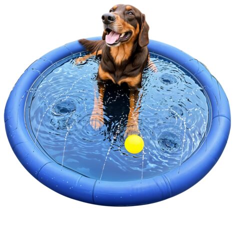 Tappetino irrigatore, tappetino rinfrescante per animali, piscina, fontana da giardino per cani FELIX 100 cm