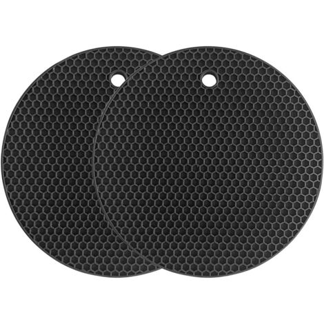 Tappetino isolante termico in silicone, tappetino asciugabiancheria multifunzionale, resistente al calore fino a 240 °C, cuscinetto riscaldante, impermeabile, (confezione da 2), antiscivolo, flessibil