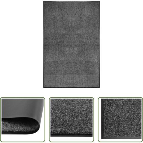 Tappetino lavabile -  Zerbino Lavabile Antracite 120x180 cm