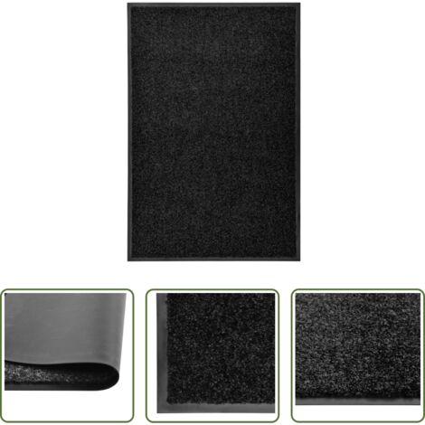 Tappetino lavabile -  Zerbino Lavabile Nero 60x90 cm