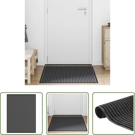 Tappetino nero -  Tappetino Nero 80 x 120 cm Polipropilene