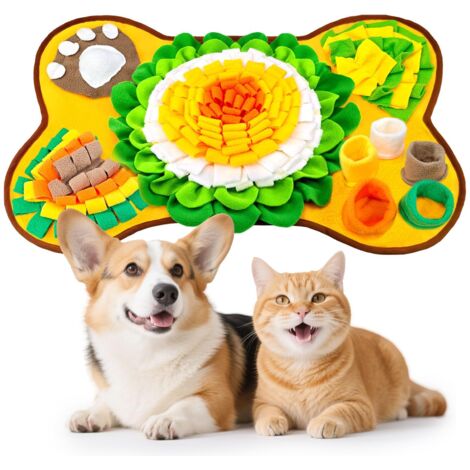 Tappetino per annusare cani, puzzle interattivi per tenersi occupati, tappetino cognitivo per cuccioli per mangiare lentamente, foraggiamento e stimolazione mentale