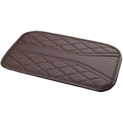 Tappetino per bracciolo, copertura per console centrale, cuscino di supporto per i gomiti, migliora il comfort di guida, fornito con borsa per il trasporto, adatto a tutte le stagioni - marrone.