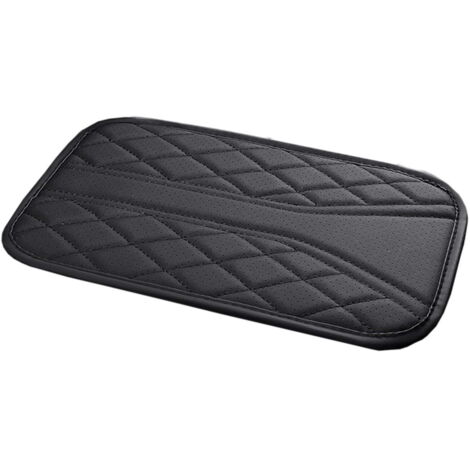Tappetino per bracciolo, copertura per console centrale, cuscino di supporto per i gomiti, migliora il comfort di guida, fornito con borsa per il trasporto, adatto a tutte le stagioni - nero.