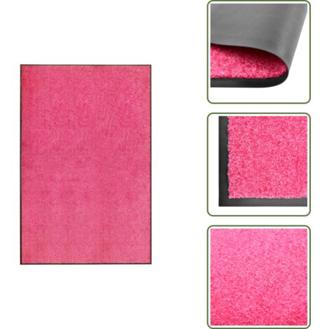 Tappetino per ingresso - vidaXL Zerbino Lavabile Rosa 120x180 cm - Tappetino per esterno