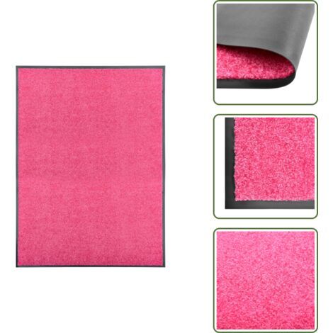 Tappetino per ingresso - vidaXL Zerbino Lavabile Rosa 90x120 cm - Tappetino per esterno