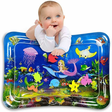 Tappetino per l'acqua per bambini, tappetino per l'acqua gonfiabile, giocattolo per tappetino per l'acqua per bambini, centro giochi per attività divertenti, stimolazione della crescita del bambino (7