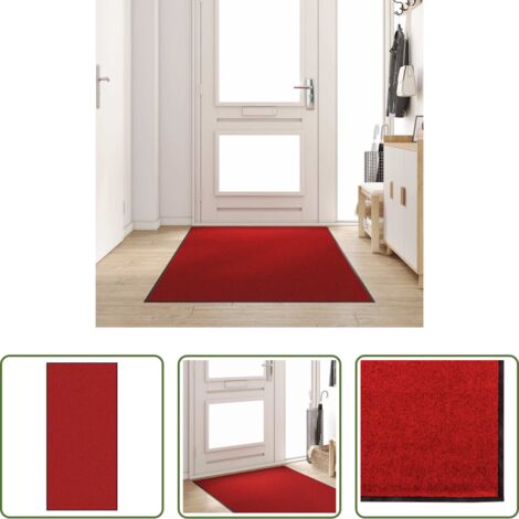 Tappetino poliammide -  Tappetino Rosso e Nero 120 x 250 cm 100% Poliammide
