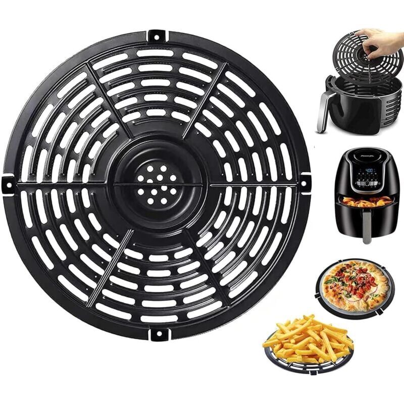 Image of Tappetino riutilizzabile per friggitrice ad aria, teglia per friggitrice ad aria, griglia di ricambio per friggitrice ad aria con rivestimento