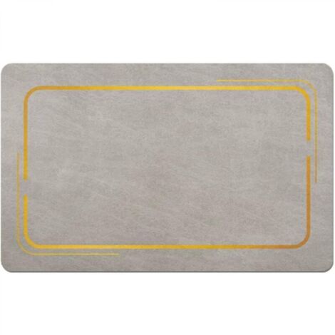 Tappetino scolapiatti da piano di lavoro, ideale per macchine da caffè, piatti e superfici di lavoro. Dimensioni: 30 x 40 cm. Grigio chiaro.