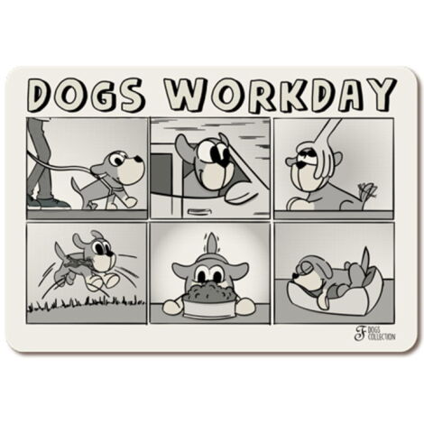 Tappetino sottociotola con fondo in sughero linea Workday per cani