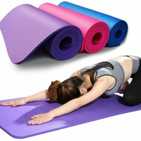 Tappetino Yoga fitness tappeto palestra aerobica pilates ginnastica 173 x 61cm