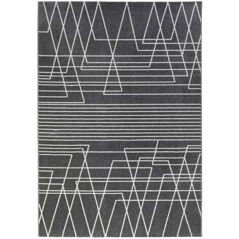 Tappeto 100% polipropilene grigio cm.133 x 190