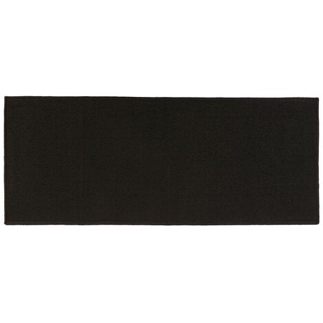 Tappeto 120x50 cm nero - tappeto tinta unita nero, polipropilene, lattice, dimensioni l. 50 x l. 120 x h. 0,5 cm - 5 five simply smart - Nero