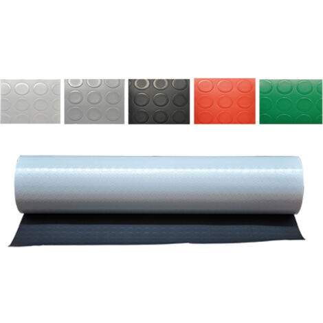 Tappeto a bolle 1 x 25 grigio chiaro
