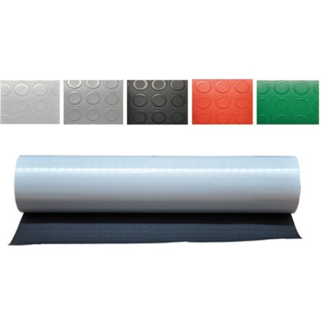 TAPPETO A BOLLE mt. 2 x 25 nero sp. 1,3 mm
