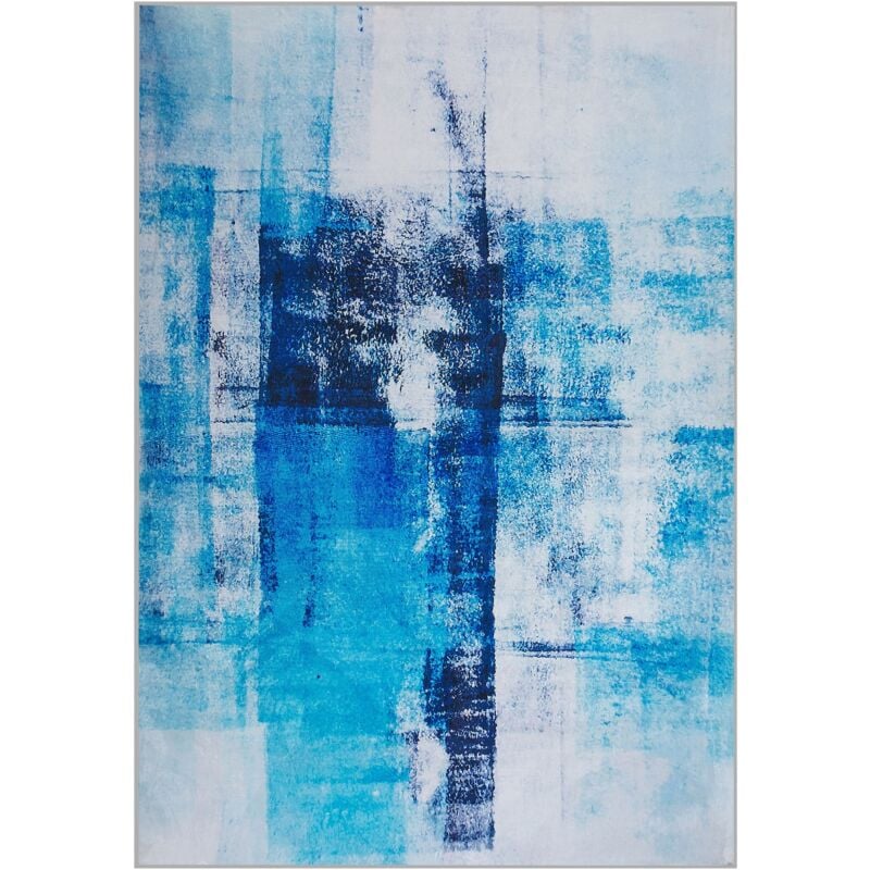 Tappeto a pelo corto blu 160 x 230 cm Trabzon