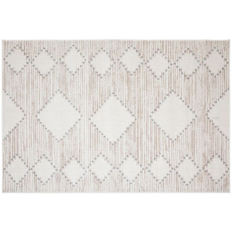 Tappeto hao 120x170cm beige e grigio scuro Atmosphera Créateur D'intérieur