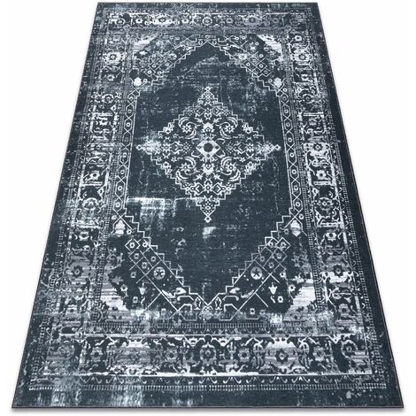 Tappeto ANTIKA 117 tek, ornamento moderno, lavabile - grigio / grafite grey 160x220 cm