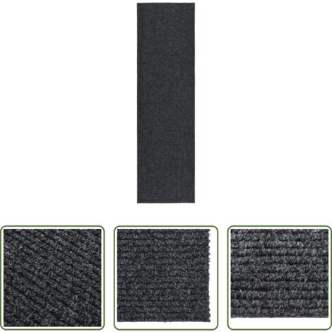 Tappeto antipolvere -  Tappeto Corsia Acchiappa Polvere 100x350 cm Antracite