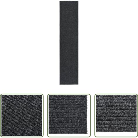 Tappeto antipolvere -  Tappeto Corsia Acchiappa Polvere 100x450 cm Antracite