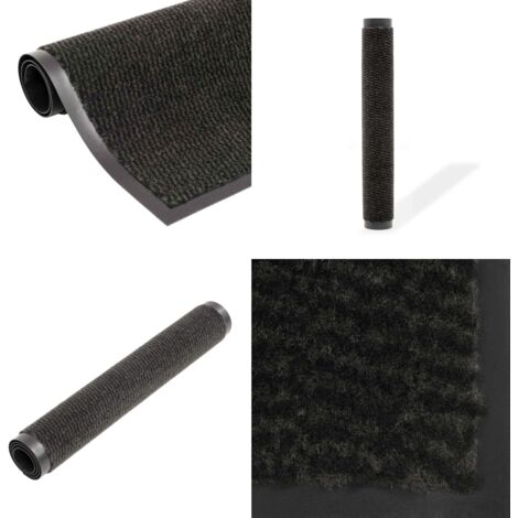 Tappeto Antipolvere Trapuntato Rettangolare 120x180cm Nero - Tappeto antiscivolo - Tappeto per pavimenti