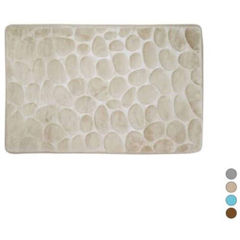 TAPPETO ANTISCIVOLO BAGNO CIOTTOLI 40X60 CM Grigio
