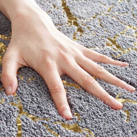 Tappeto antiscivolo da bagno effetto marmo, 5080 cm, tappeto con motivo marmo, tappeto antiscivolo leggero e lussuoso, tappeto da bagno