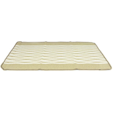 Tappeto Antiscivolo Disegno Ondina Colore Beige Modello O.B., misura60x110coloreBeige
