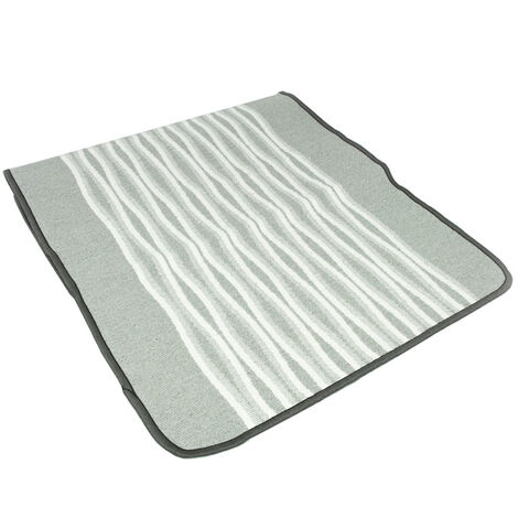 Tappeto Antiscivolo Disegno Ondina Colore Grigio Modello O.B., misura60x90coloreGrigio