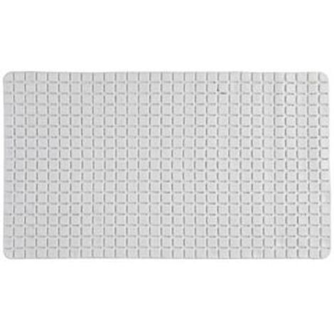TAPPETO ANTISCIVOLO IN PVC DIM 40X70 CM MOSAICO BIANCO