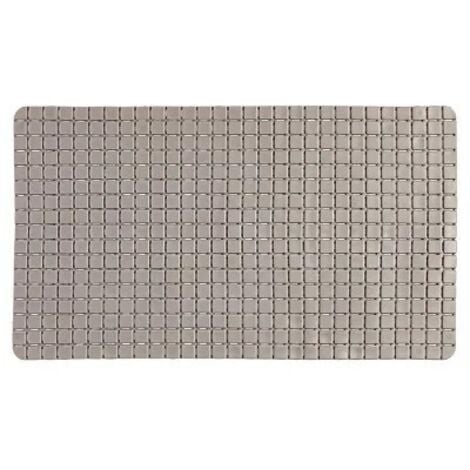 FERIDRAS Tappeto Antiscivolo In PVC Per Doccia Mosaico Tortora 40x70 Cm