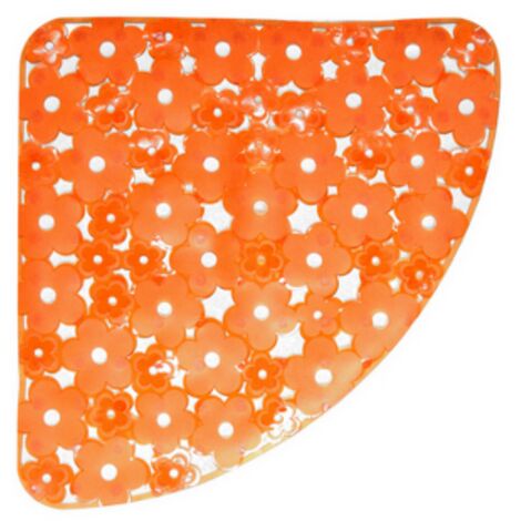 TAPPETO ANTISCIVOLO PER DOCCIA ANGOLO MOD. MARGHERITA CM 59X59 Arancio DH
