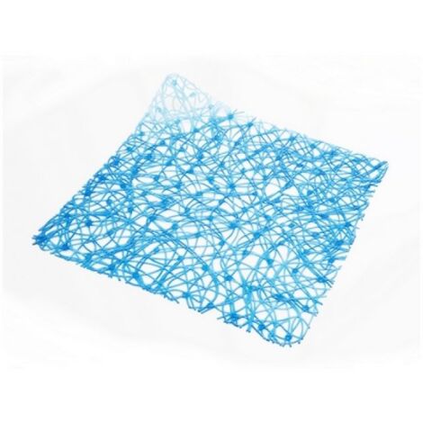 TAPPETO ANTISCIVOLO PER DOCCIA MOD. LUX  CM 52x52 Blu