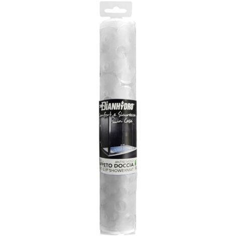 TAPPETO ANTISCIVOLO PER DOCCIA MOD. MARGHERITA CM 52x52 Cristallo DH