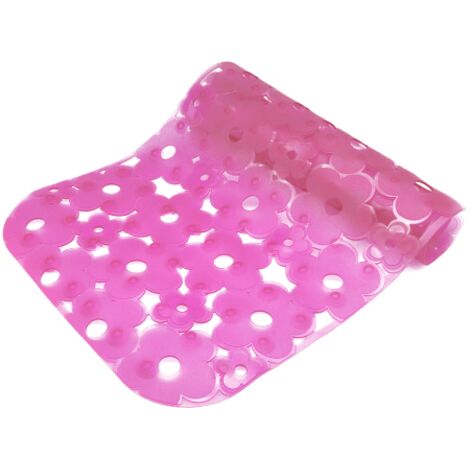 TAPPETO ANTISCIVOLO PER VASCA MOD. MARGHERITA CM 72 X 36 Fucsia DH