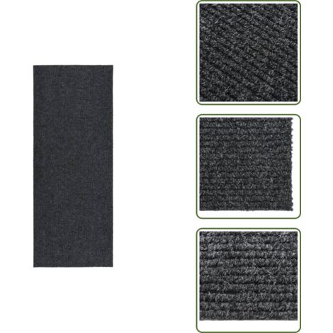 Tappeto antiscivolo - vidaXL Tappeto Corsia Acchiappa Polvere 100x250 cm Antracite - Tappeto per ingresso