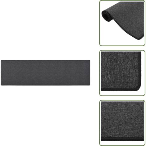 Tappeto antiscivolo - vidaXL Tappeto Corsia Antracite 50x200 cm - Tappeto fonoassorbente