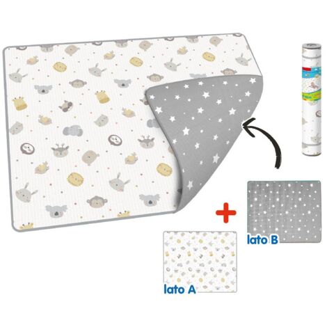 Tappeto Antitrauma per Bambini 200x150 Arrotolabile Tappetone Morbido
