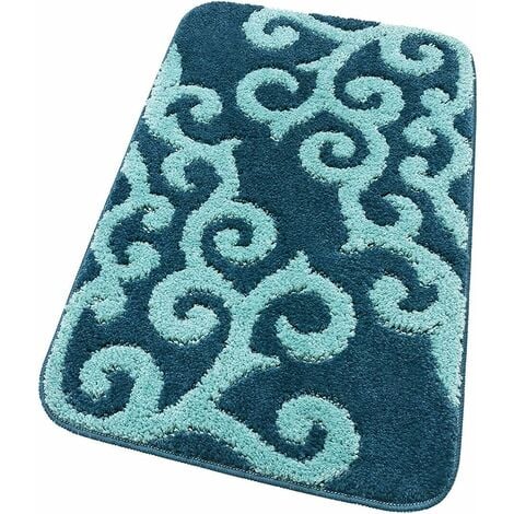 Set tappeti bagno 3 pezzi giro water soffice antiscivolo assorbente -  fashion home pagano - Tris tappeti bagno
