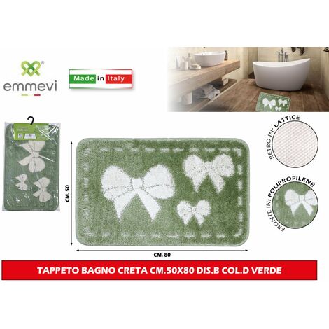 Tappeto bagno verde