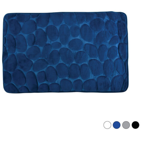 TAPPETO BAGNO IN MICROFIBRA SCHIUMA- Blu Scuro cm 40x60- SPIRE- pezzi 1