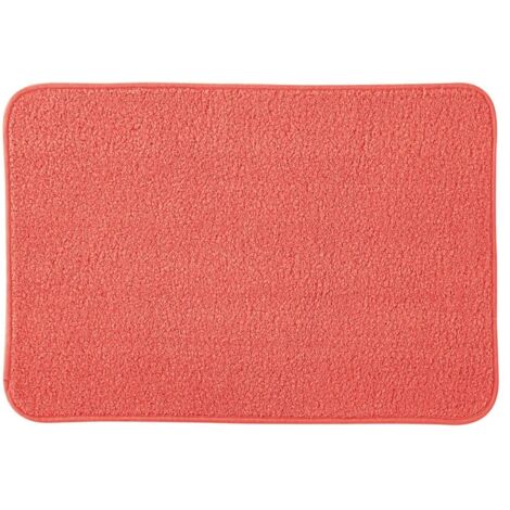 Tappeto bagno rosso 60x40 cm in microfibra antiscivolo Spring